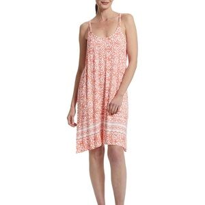 Tommy Bahama Coral Print Pajama Dress
